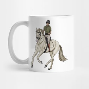 Perlino Spanish Horse Dressage Mug